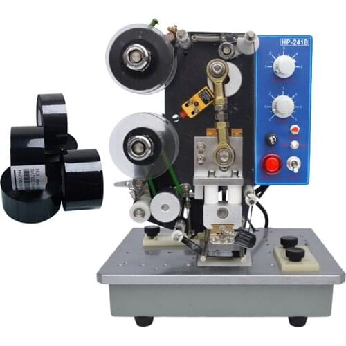 HP241B Thermal transfer ribbon batch coding machine for food and pharmacy factory