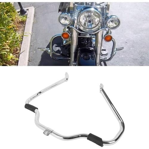 Chrome Triple Plating Mustache Engine Guard Highway Crash Bar For 2000-2017 Harley Softail Springer CVO Deluxe Fat Boy Slim