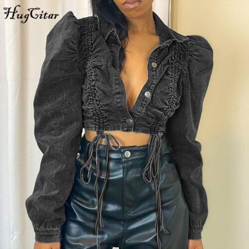 Женские джинсовые куртки Hugcitar China At AliExpress