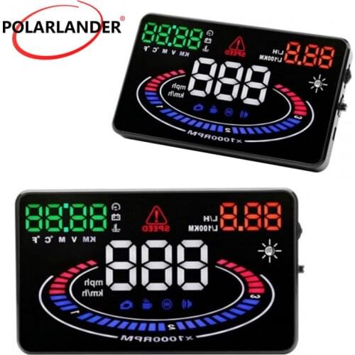 Over Speed Alarm Reflection OBD2 Interface E300 Car OBD II Driving GPS HUD Auto Projector 5.5 Inch Screen Head Up Display