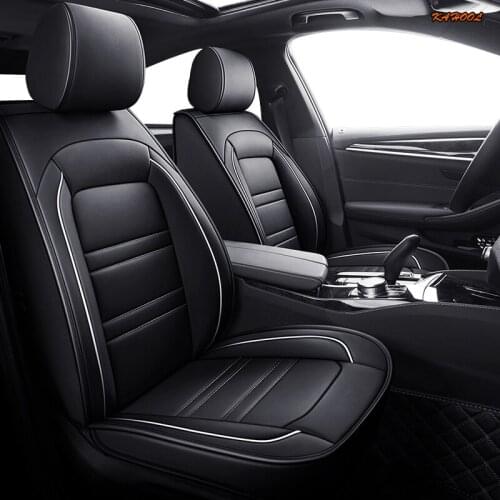 KAHOOL Leather car seat cover For Toyota RAV4 PRADO Highlander COROLLA Camry Prius Reiz CROWN yaris car accessories styling