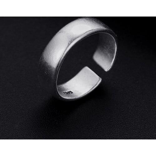 Trendy Vintage Classic Antique Silver Plated Punk Hiphop Rock Style Resizable Rings for Women Girl & Man Retro Party Jewelry