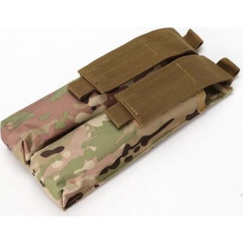 Airsoft Molle Double P90/UMP Military Magazine Pouch Coyote Tactical TAN BK CP ACU OD Woodland Camo
