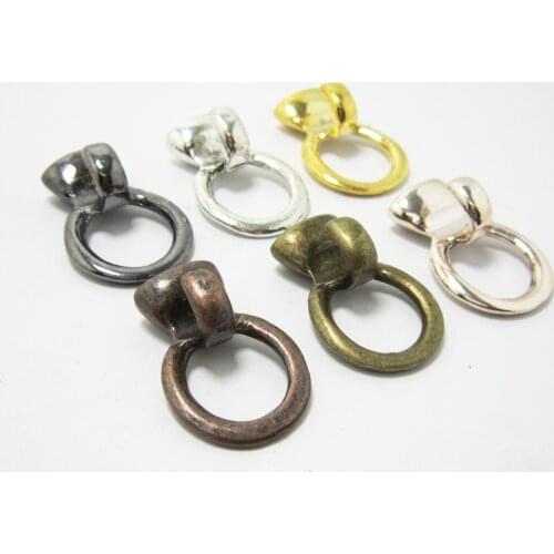 Open hook clasp 5mm Open hooks Round leather clasp RH37