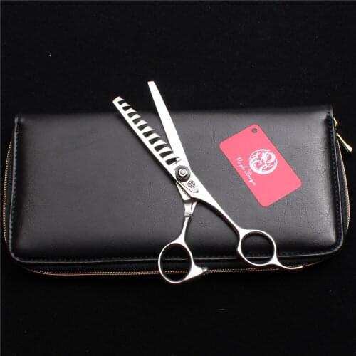 6" 17cm JP 440C Purple Dragon Thinning Scissors Professional Hairdressing Scissors 10Teeth Hair Scissors Salon Haircut Set Z2002