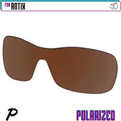 EZReplace Polarized Replacement Lenses for - Oakley Antix Sunglasses - Brown Mirror