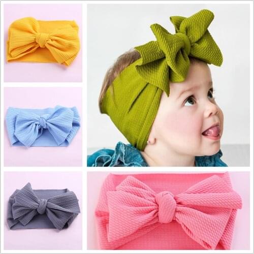 Headband Baby Girl Headbands for Girls Bandeau Bebe Fille Baby Hair Accessories Baby Turban Bows Newborn Baby Headband Headwrap