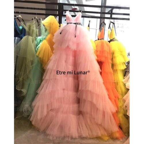 2021 Luxury Evening Dresses 2021 Sleevelss Tiered Sexy Wedding Dress Simple High Quality Bridal Gown Custom Made L4228