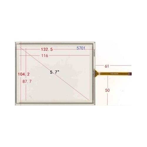TC4W006-001 5.7 inch industrial control touch screen 132.5*104.7 mm