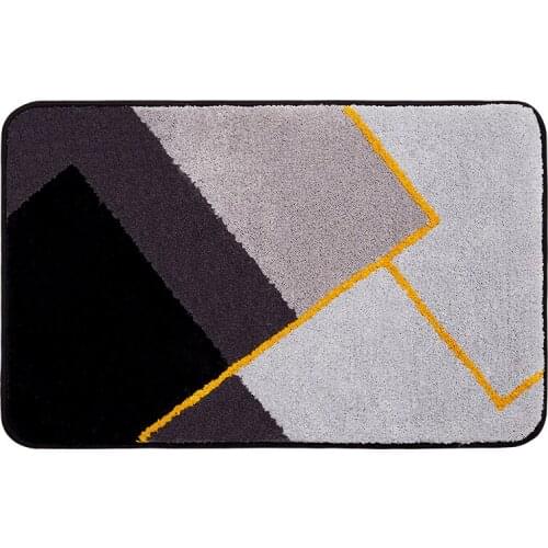 Nordic Home Furnishing Flocking Carpet Floor Mat Door Bedroom Bathroom Water Absorbent Non-slip Floor Mat bath rug