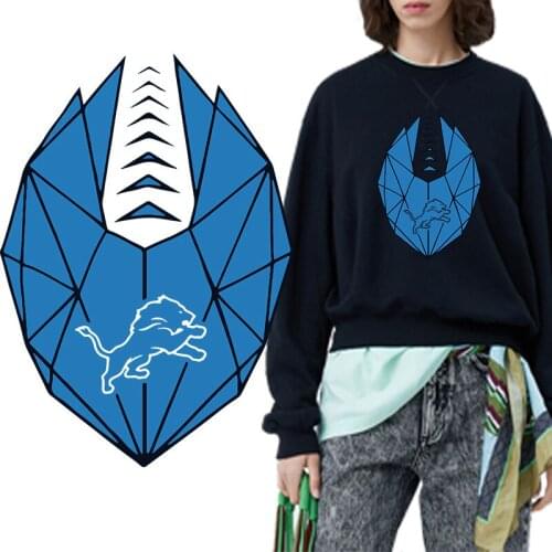 Sports Team Stickers Logo Heat Transfer printing Ironing stickers Washable Iron-on Transfers Patches for Kids Clothing Jacket