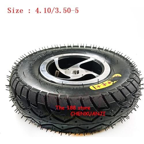 High Quality 12 Inch Keyway Wheel 4.10/3.50-5 Tyre Inner Outer Tyre rim for Electric Scooter Gas Scooter Bike ATV Quad Go Kart