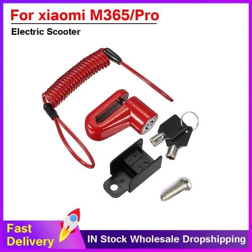 Scooter lock Anti-Theft Disc Brakes Lock with Steel Wire for Xiaomi M365 Electric Scooter Wheels Lock Disc Safety Brake Accessor