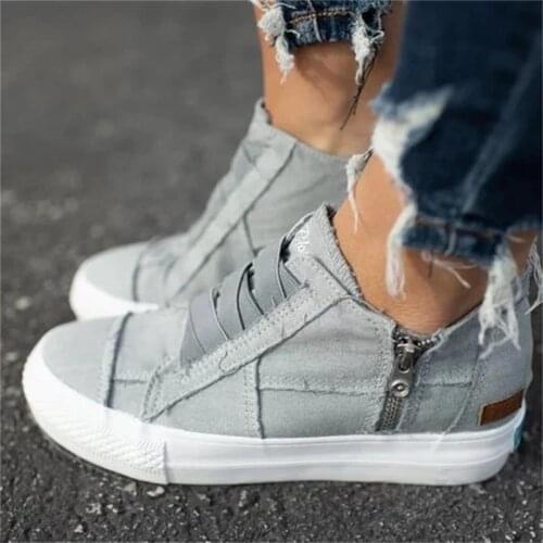 Women Vulcanize Shoes Canvas Shoes for Women Spring Fashion Women Shoes Sneakers Solid Sewing Women Denim Shoes Sapato Feminino