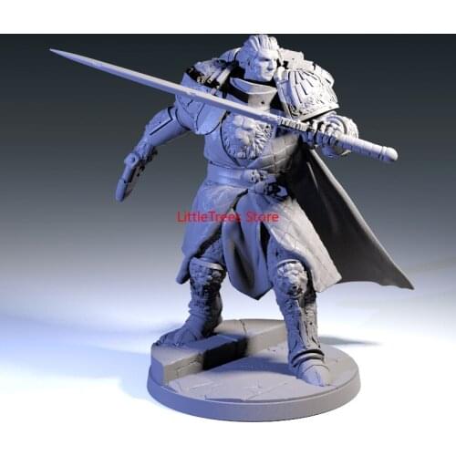 1/24 75mm Resin Model Soldier Warrior Figure Unpainted No Color RW-068