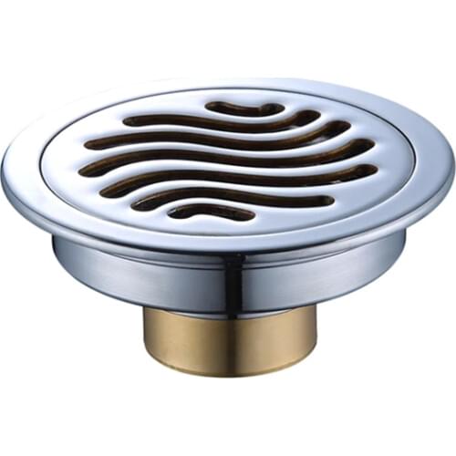 1pc Round Copper Floor Drain Kitchen Bathroom Balcony With Deodorant Bouncing Deodorant Floor Drain