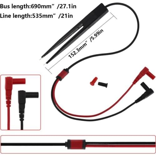 1PC SMD SMT Inductor Chip Test Clip Lead Probe Digital Multimeter Capacitor Resistance Tweezer