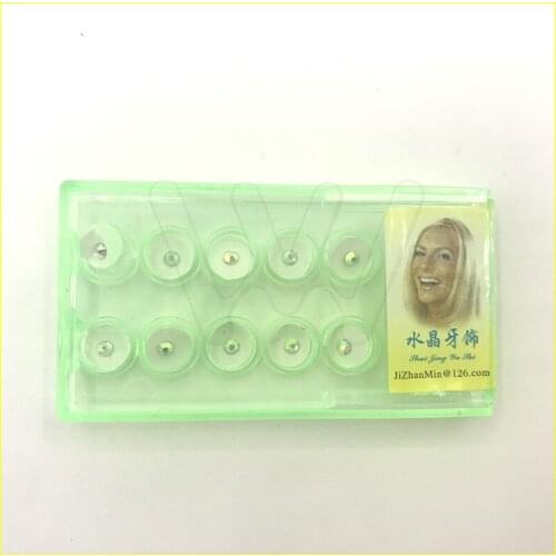 10pcs/box colorful Beauty Dental Crystal Tooth Ornaments Tooth Gems Teeth Jewelry Gem Teeth Whitening