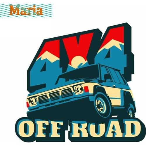 13cm X 12.2cm for Off Road Club Funny Car Stickers Vinyl Waterproof Occlusion Scratch Suitable for GTR EVO SX 4x4 Decals