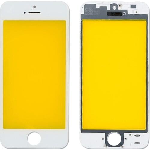 4.0 inch Glass for iPhone 5 5C 5S Touch Screen LCD Front Touch Panel Glass Outer Lens Screen Digitizer + Frame Free Shipping
