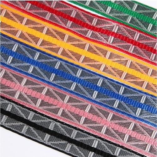 5 yards/lot Ethnic Style Lattice Jacquard Ribbon for DIY Craft Curtain Home Textile Clothing Bags Decoration Accessories