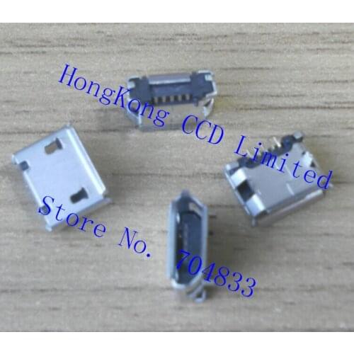 500pcs/lot Micro USB 5 pin socket Micro USB connector 5 pin