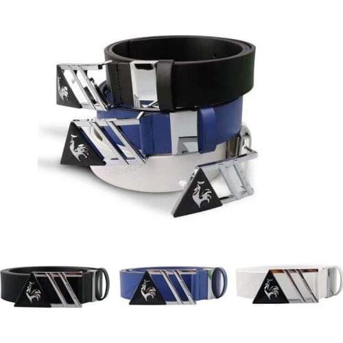 Golf Belt Mens Leather Pants Belt Waist Fashion Casual Sports Metal Buckle 120cm Adjustable Perforation