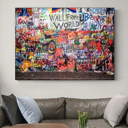 Graffiti Street Art Canvas Painting Colorful Posters and Prints Wall Art Picture Scandinavian Cuadros Home Decoration Room Decor