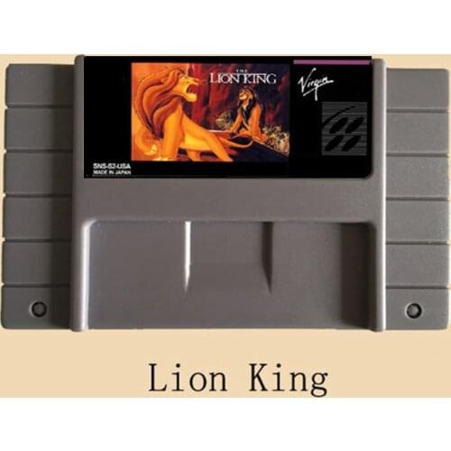 High Quality 16 Bit Lion King NTSC Big Gray Game Card For USA Version Game Player