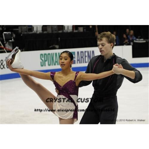 Custom Adult Ice Skating Dresses Graceful New Brand Figure Skating Dresses For Competition DR4144