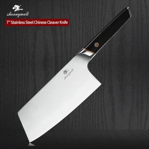 7 Inch Chinese Kitchen Chef Knife 5Cr15 Stainless Steel Utility Cleaver Knives Petty Slicer Cooking Chef Knives With Wood Handle