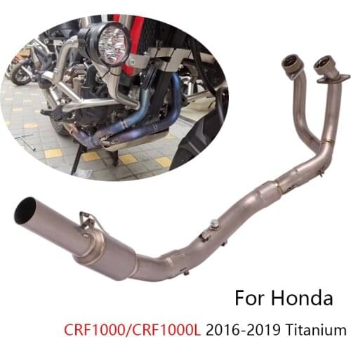 For Honda CRF1000L Africa Twin 2016-2019 Exhaust Pipe Motorcycle Header Collector Slip On Original Muffler Escape Titanium Alloy