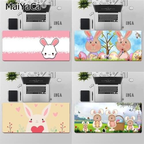 Maiyaca Top Quality Cute bunny rabbit Gamer Speed Mice Retail Small Rubber Mousepad Free Shipping Large Mouse Pad Keyboards Mat