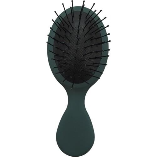 Small Oval Hair Brush With Cushioned Wide Teeth for Smoothing, Straightening, Detangling & Styling All Hair Types