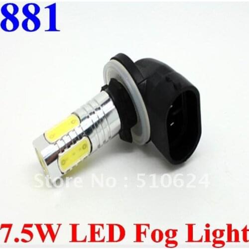 New Arrival 881 H27 7.5W White light High Power car LED Front Fog Lamp Bulb AUTO led Running Lights