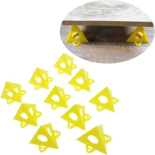 Yellow Woodworking Painters Pyramid Stands Paint Tool Triangle Paint Pads Feet Woodworking Carpenter Tools 5/10/20 Pcs/set