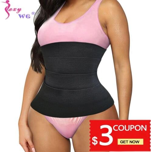 SEXYWG Waist Trainer Girdle Women Tummy Control Fat Burn Belt Belly Body Shaper Corset Modeling Strap Tummy Wrap Fajas Slim Belt
