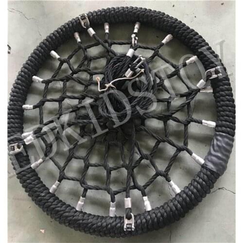 Heavy Duty Patio Nest Swing Seat Cable Rope Net Web Nest Tree Swing dia 120cm