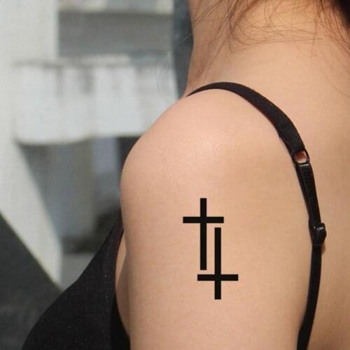 Tattoo Sticker Temporary Tattoo Safe sticker paper Body Tattoo Light Smell Safe Convenient Cross Temporary Tattoo Sticker Finger