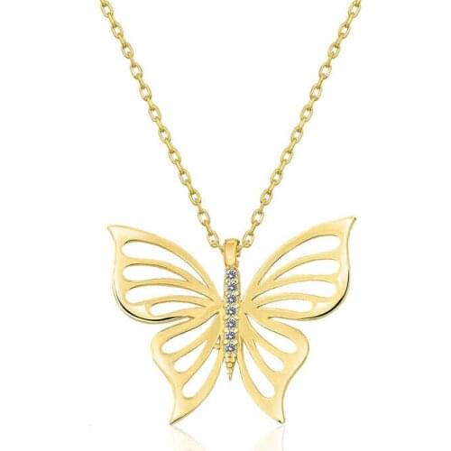 Tevuli 925 Sterling Silver Gold Spring Throttle Lady Necklace