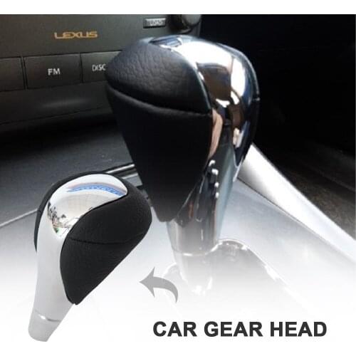 Unique Leather Mirror Chrome Shift Knob For Toyota Lexus ES330 ES350 GS460 IS250 LX470 LS460 RX350 RX400H LX RX450H SC430 CT200H