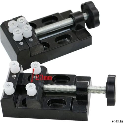 Bench Vise Miniature Clamp on Table Bench Vise Tool Vice Muliti-Funcational Table Vice Carving Bench Clamp Drill Press Flat Vice