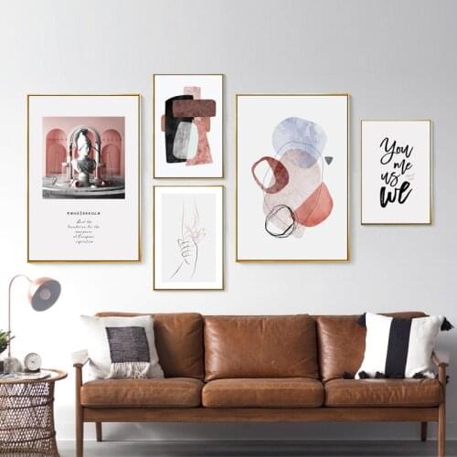 Vintage Sculpture Canvas Paintings Nordic Wall Pictures for Living Room Home Decor Abstract Quotes Geometric Posters and Prints