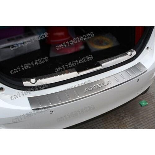 For Mazda3 Mazda 3 AXELA 2014 2015 2016 2017 2018 2019 Rear Bumper Protector Sill Trunk Rear guard Tread Plate cover Trim