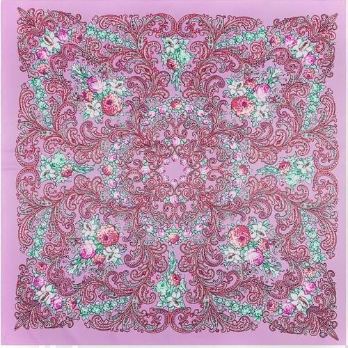 100cm Winter Scarf Luxury Brand Square Scarf Women New Design Flower Paisley kerchief Handkerchief Bandanna Scarves For Ladies