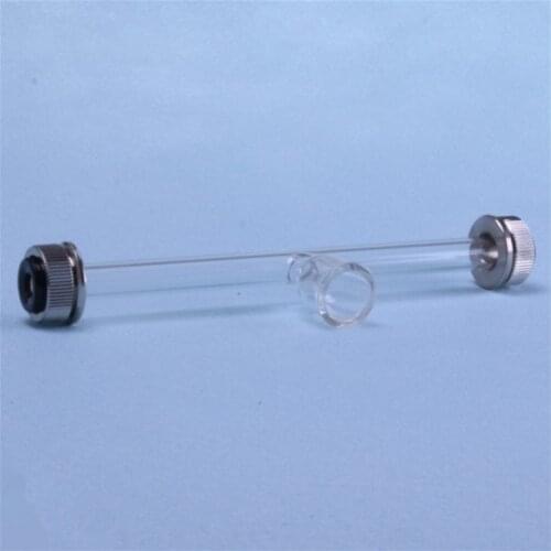 100mm/200mm Pomlarimeter Glassrohr/tube Rare Glass W/ CUP