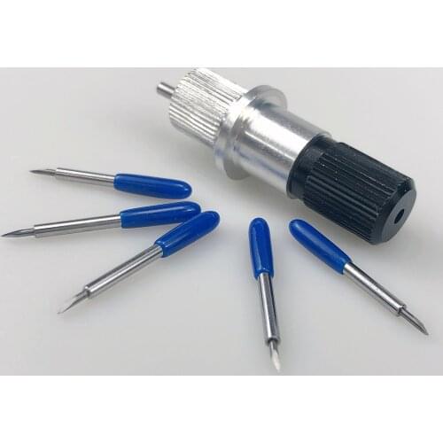 30 Degree 5pcs Plotter Vinyl Cutter Knife Blades for Roland Cutting Engraving Machine + 1pc Blade Holder