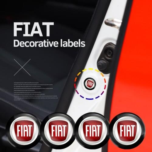 4Pcs PVC Car Styling Door Shock-Absorbing Gasket Sticker For Fiat 500 Abarth Panda Punto Tipo Viaggio Doblo Idea Linea Strada