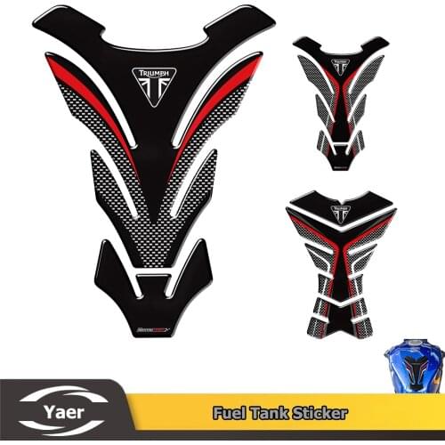 For Triumph 675 675R Tiger 800 XC Triple Motorcycle Carbon Fiber Fuel Tank Pad Protection Sticker Fuel Tank Decal 3D