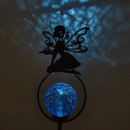 Lawn Art Light Angel Lamp Solar Lawn Light for Outdoor Lawn Pathway Garden Decoration-ABUX